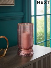 Next pink ribbed glass - next,