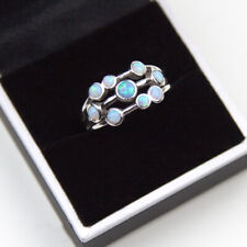 .925 Silver Opal Raindance Scatter Ring UK Made