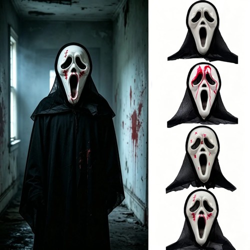 Scream ghost face - face, with