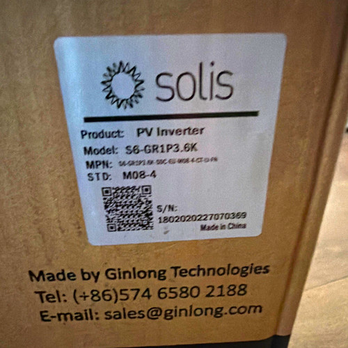 Solis gr1p3 pv inverter - s6-gr1p3.6k,
