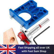 For Kitchen Cabinet Doors Concealed Hinge Hole Jig+Saw Drill Bit Tool Set 35MM