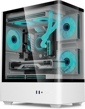 IONZ Gaming PC Case KZ19 SPIN Tempered Glass Side RGB Fans Mesh or Acrylic Front