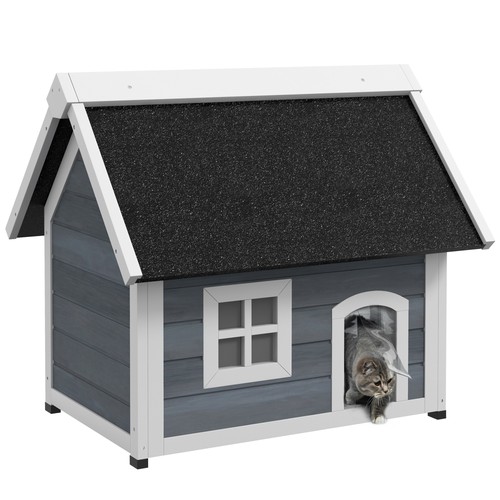 Pawhut outdoor wooden feral - outdoor,