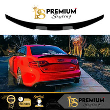 Audi A4 B8 Pre-Facelift  Gloss Black M4 Style Rear Boot Lip Spoiler Wing 08-12