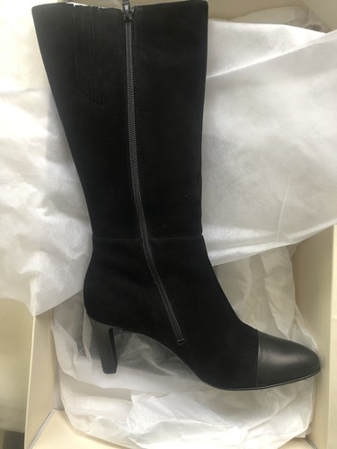 Hogl black suede knee - knee, boots