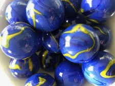 4 X  GIANT 35mm "VAN GOGH" Marble Traditional classic Children's Game