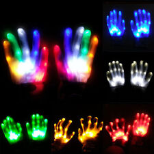 Fun Electro LED Finger Flashing Gloves Light Up Halloween Xmas Dance Rave Party