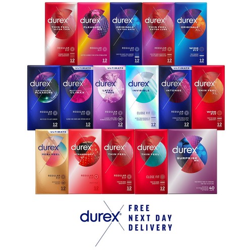 Durex condoms all - all, types