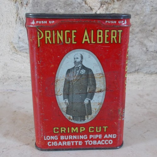 Antique tobacco tin box prince - tin,