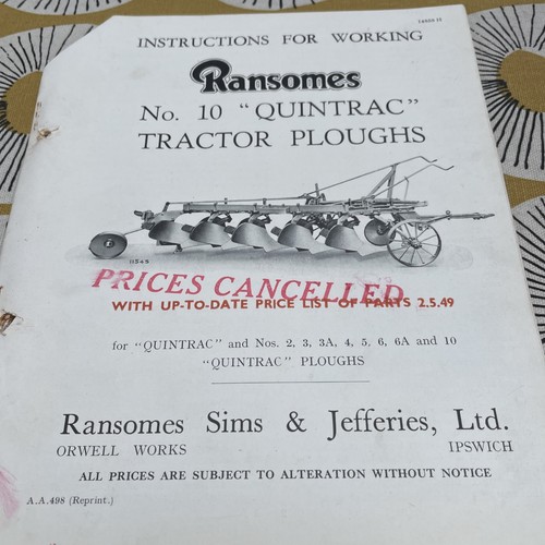 Ransomes quintrac - no, 10