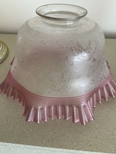 Antique Cranberry Acid  Etched