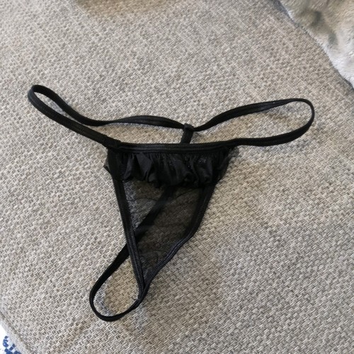 Bnwot sheer black mesh frill - sheer,