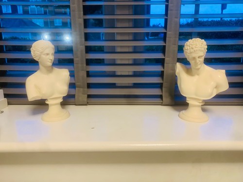 Marble greek bust statue - bust,
