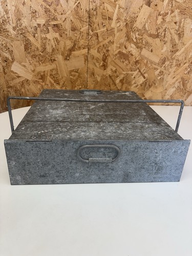 Vintage galvanised metal coal - metal,