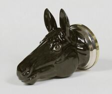  Horse  stirrup cup Staffordshire English, fine bone china