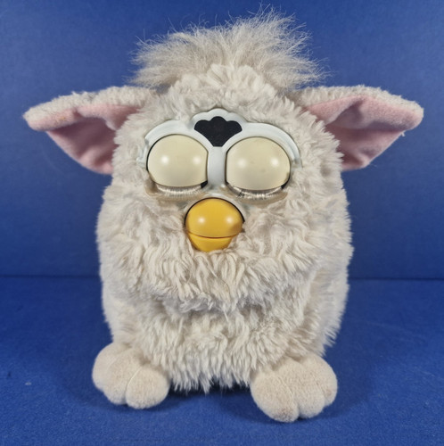 Vintage 1998 white furby - white,