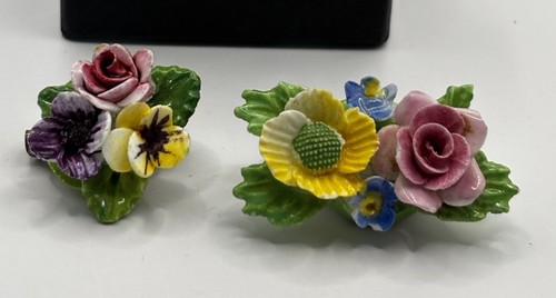 Vintage set floral bone - vintage,