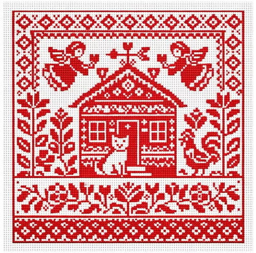 Printed cross stitch - printed,