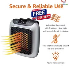 Electric Wall Mounted Mini Heater – Fast PTC Ceramic Heating Fan with Remote