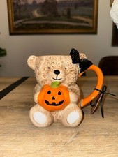 Creepy Critters - Bear Holding Pumpkin Coffee Mug Halloween, Summerween ? New!