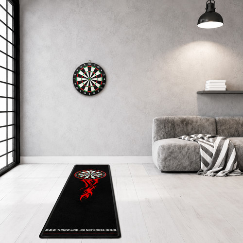 Dart mat with oche - dart,