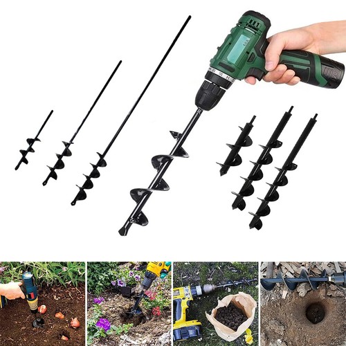 Planting auger spiral hole - auger,