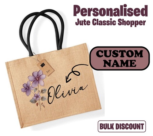 Personalised classic jute - personalised,