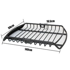 1.4M UNIVERSAL ROOF RACK BASKET VAN OFF ROAD CARGO CARRIER SAFARI 16.5cm High