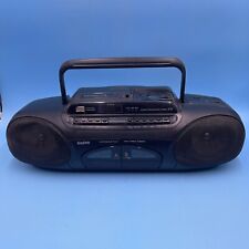 *FAULTY* Sanyo MCD-Z31L FM Radio CD Twin Cassette Player Boombox *SPEAKER ISSUE*