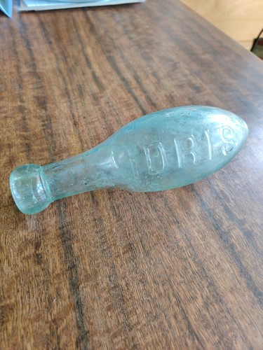 Vintage torpedo glass bottle - torpedo,