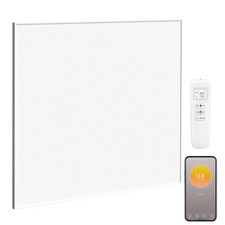 HOMCOM 170W Smart Electric Heater, Wall Far Infrared Panel Radiator, White