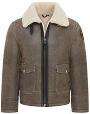 Men's Grey B3 Real Shearling