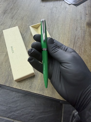 Rolex green ballpoint - rolex, pen/biro
