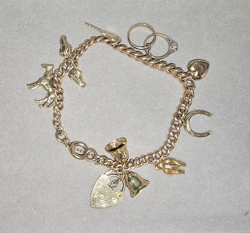 9ct gold curb - gold, bracelet