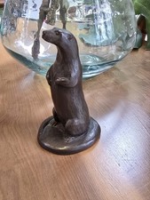 Vintage Tudor Bronze Otter
