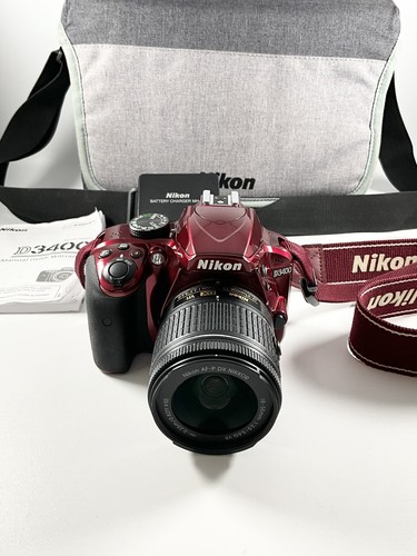 Nikon d3400 dslr camera red - camera,