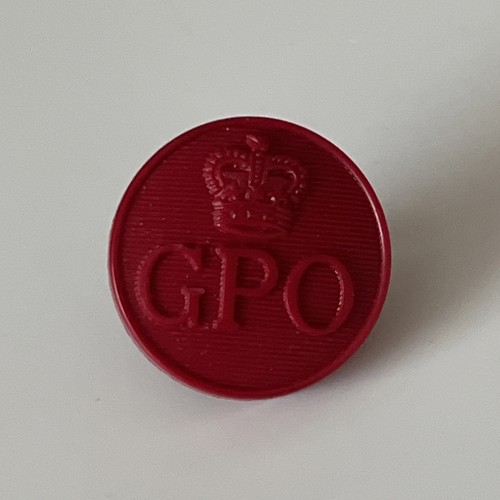 Vintage red uniform button - vintage,