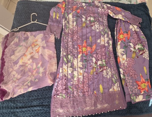 Maria luxury lawn 2026 lilac - b,