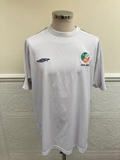 Umbro Ireland Away 2003-2004 White Football Training Shirt Jersey Irish Size XL