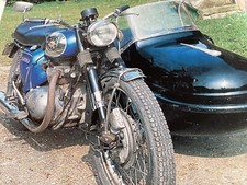 BSA A50 SIDECAR COMBINATION OUTFIT TEST MOTORCYCLE ARTICLE.