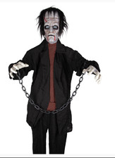 ANIMATED FRANKIE MONSTER PROP Halloween Decoration Party 6ft Scary Sound Horror