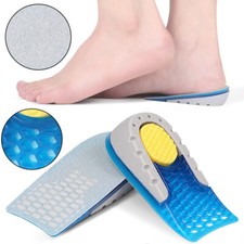 Height Increase Honeycomb Gel Heel Lifts Insoles Shoe Inserts Pads Raise Height