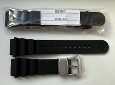 OEM Seiko Prospex 22mm Black Rubber Band Strap R02Y011J0 SRP653 SRP655 SRPA47J1