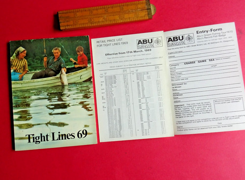 Scarce vintage abu tight lines - scarce,