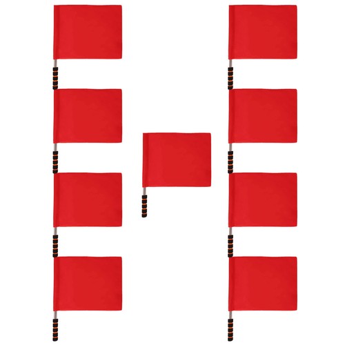 9pcs referee flags with - flags,