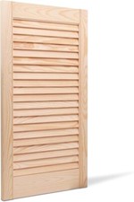 Bortaberg Pine Louvre Door Vented Natural Wood Wardrobe Cabinet | Various Sizes