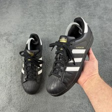 Adidas Superstar Trainers Shoes Black White Mens UK 8 Casual Skater Y2K