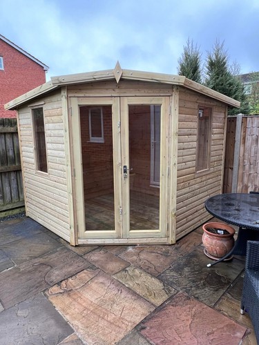 9x9 corner house summerhouse - corner,