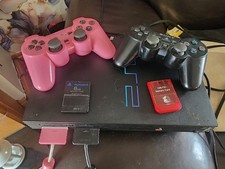 playstation 2 console used, 5 games bundle controlers memory cards