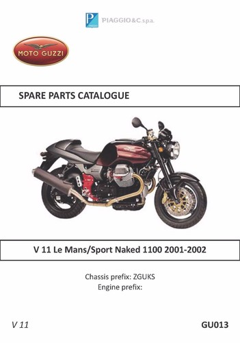 Moto guzzi parts manual book - moto,